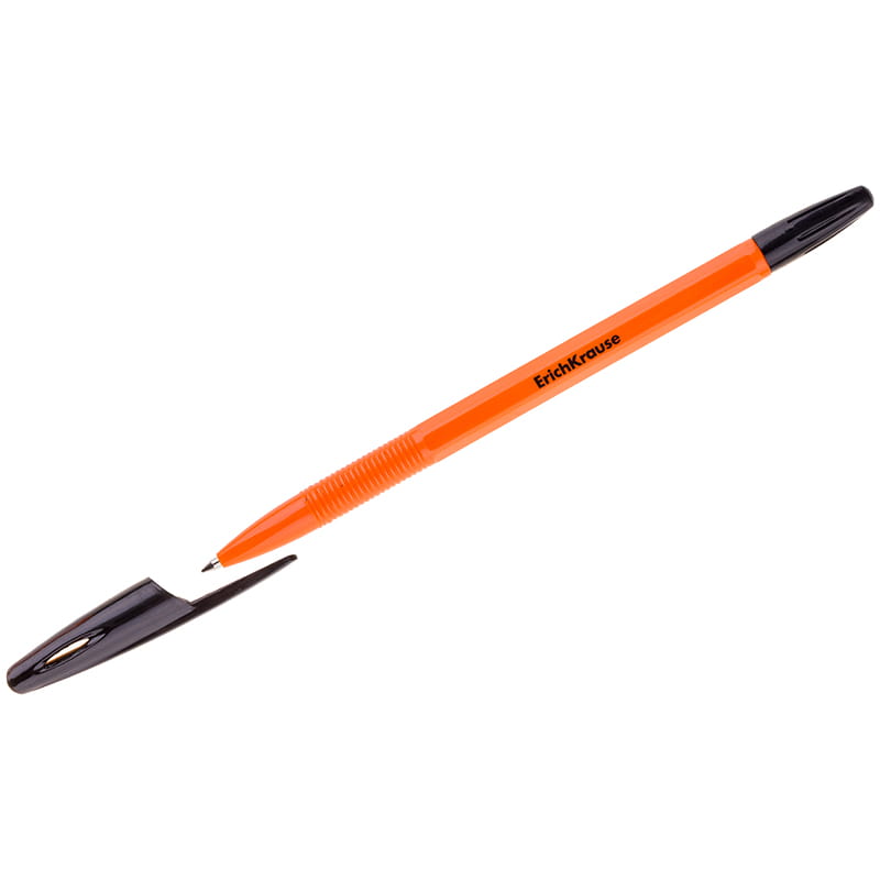 Ручка шариковая E.Krause "R-301" Orange 0,7 мм, черная