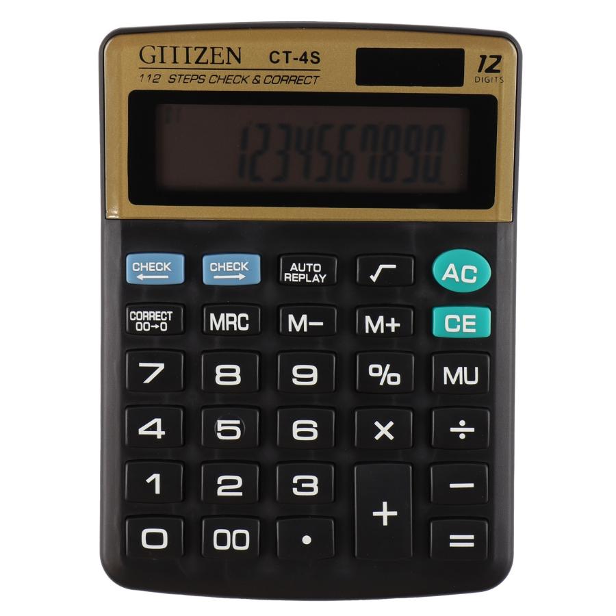 Калькулятор "GTTTZEN CT-4S" 12 разрядный, настольный, черный