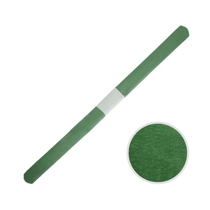 Цветная бумага креповая ОФИСКЛАСС, рулон 50х250 мм 32г/м № 80-13, зеленая
