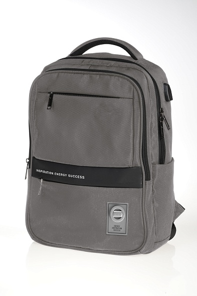 Рюкзак Hatber "Stone Grey", 2 отделения, 43х31,5х14,5 см, USB-выход
