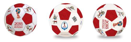 Футбольный мяч  GOAL 1,6мм,shiny PVC (23см) красн./бел.