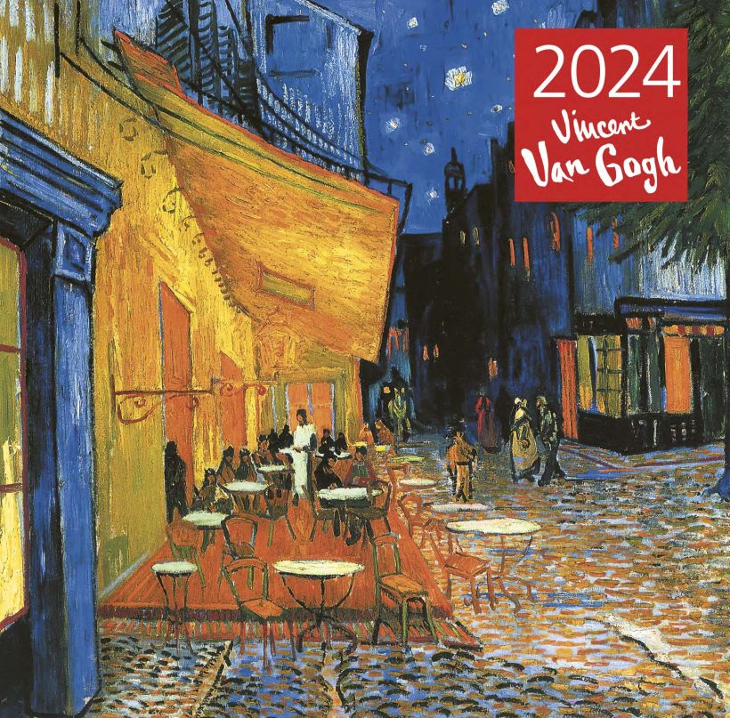 Календарь настенный "Винсент Ван Гог. Ночная терраса кафе" на 2024 год (300х300 мм)
