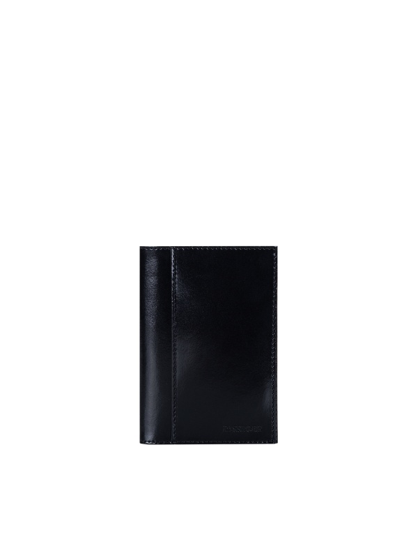Обложка для паспорта кожа, черная