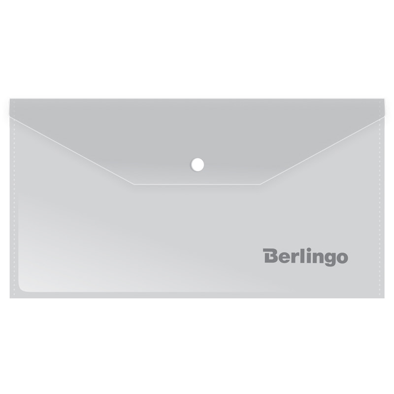 Папка-конверт на кнопке С6 Berlingo, 180 мкм. матовая