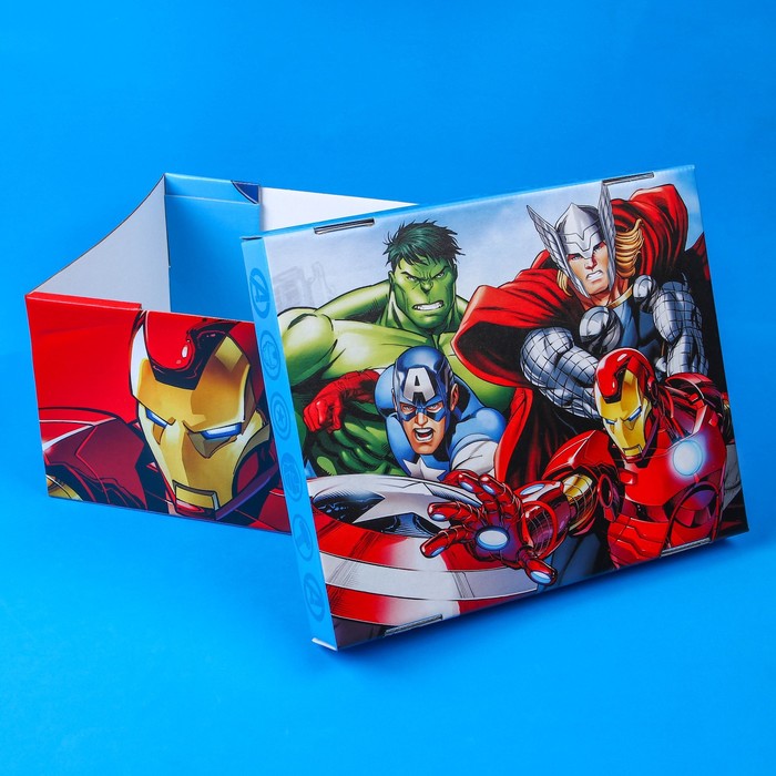 Коробка подарочная складная, 31 х 25,5 х 16 "Супер-герои", Мстители
