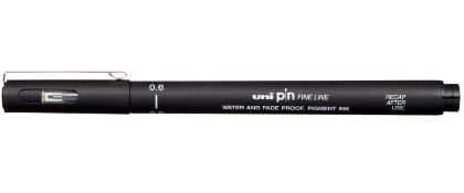Линер UNI Pin черный, 0,6 мм