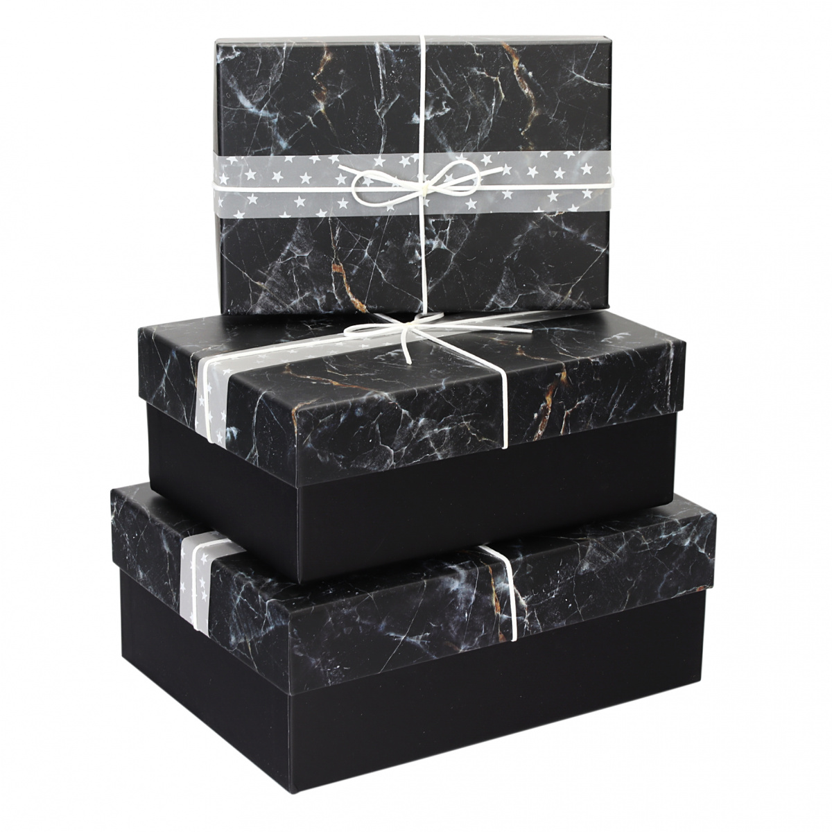 Подарочная коробка "Black Marble", 21х28х11 см (3)