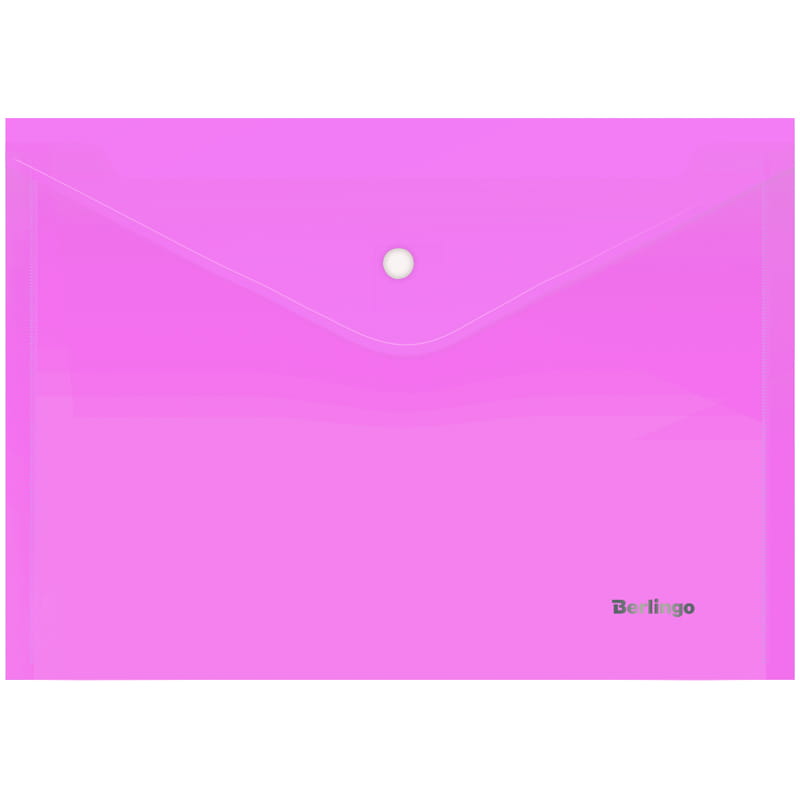 Папка-конверт на кнопке А4 Berlingo "Starlight", розовая