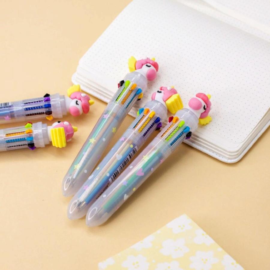 Ручка шариковая автоматическая "Big unicorn" 10 цветов