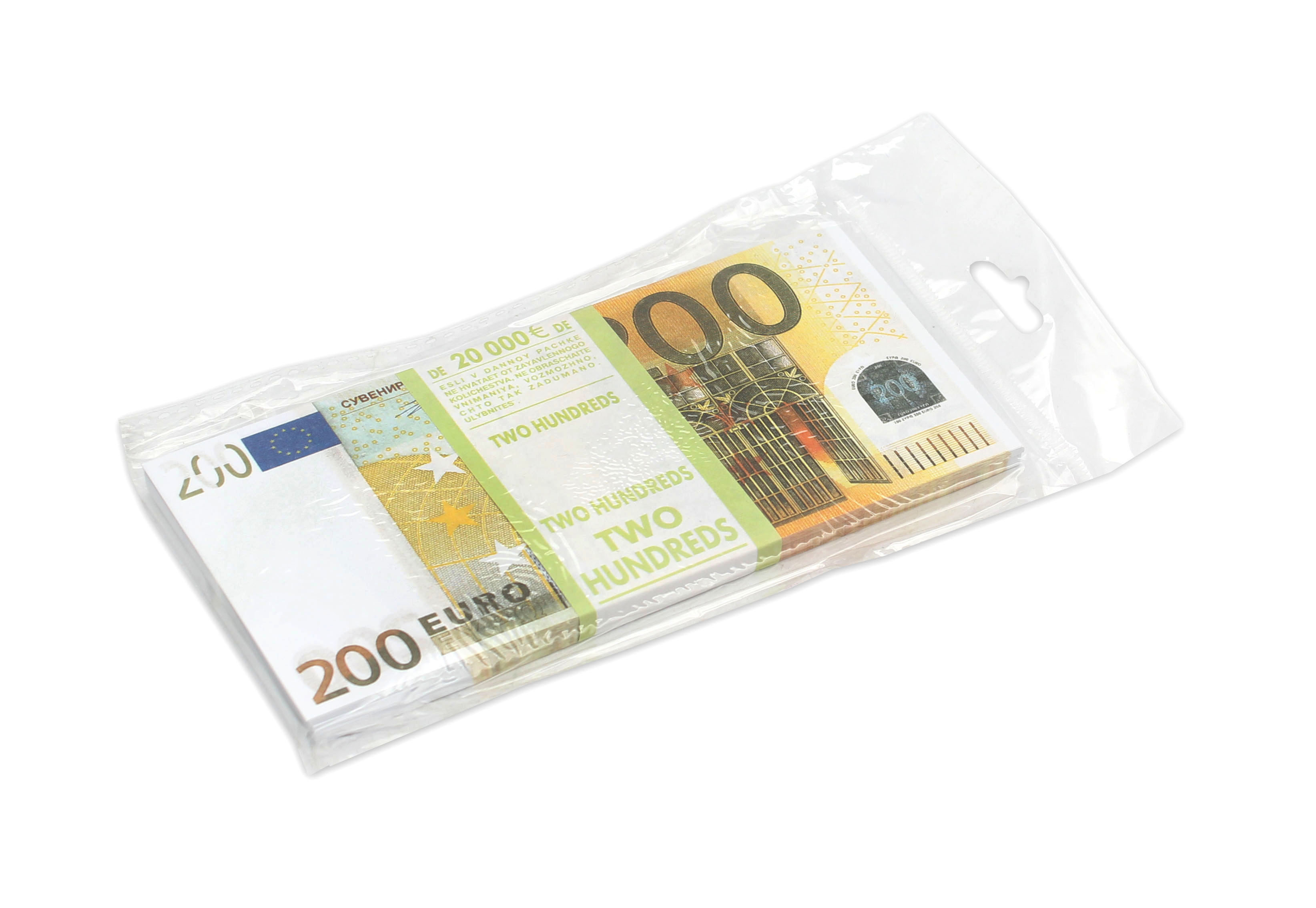 Деньги сувенирные 200 евро