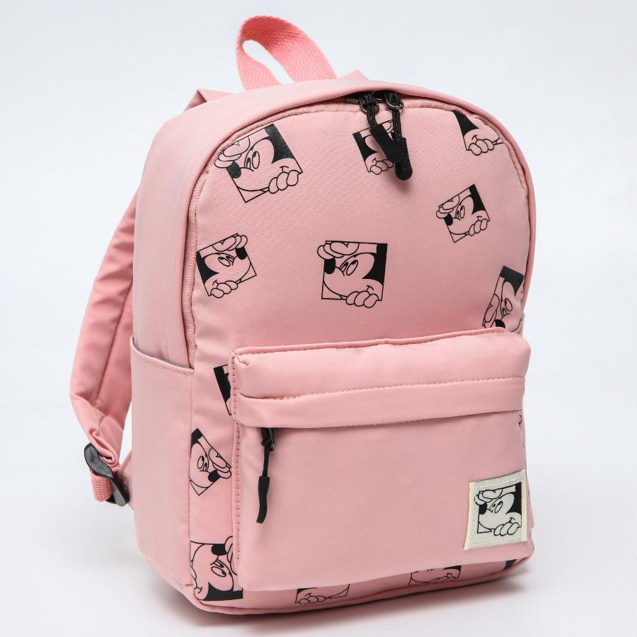 Рюкзак детский "Микки Маус и его друзья", 20х10х26 см, розовый 
