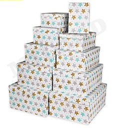 Подарочная коробка Красивые звёзды 35х27х15,5 см
