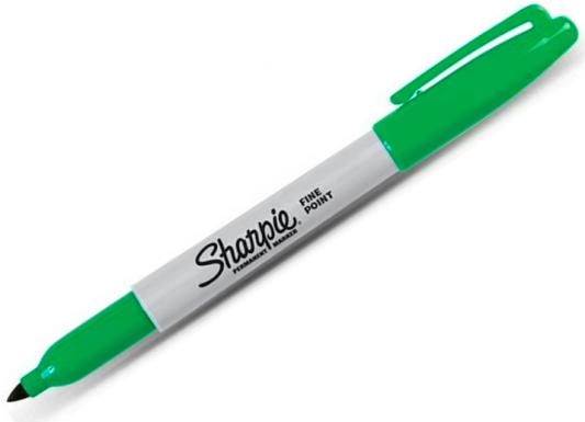 Маркер перманентный SHARPIE Fine, пулевидный, 1 мм, зеленый