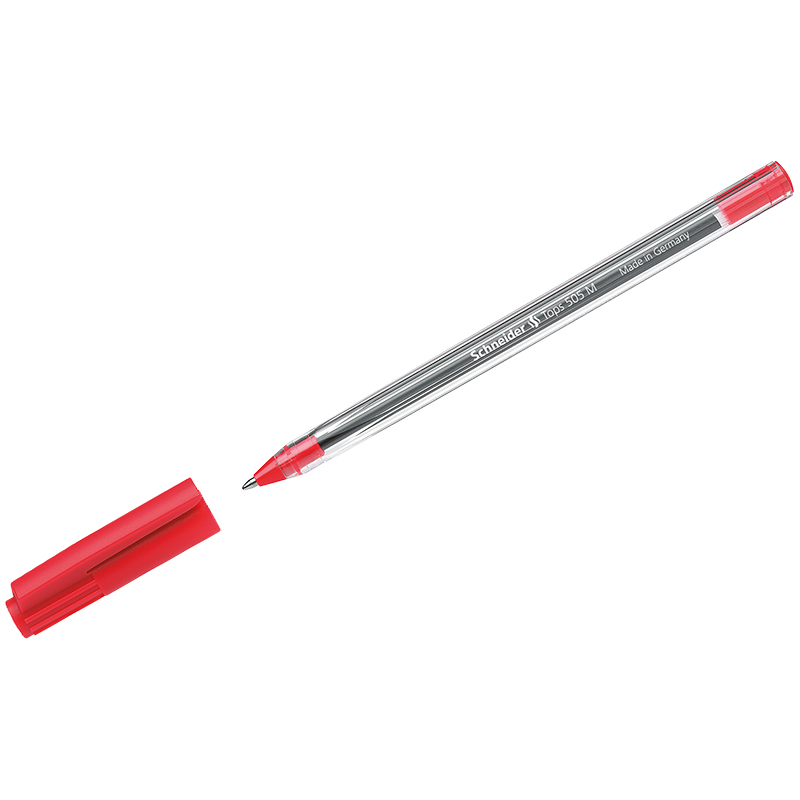 Ручка шариковая Schneider "Tops 505 M"  0,8 мм, красная