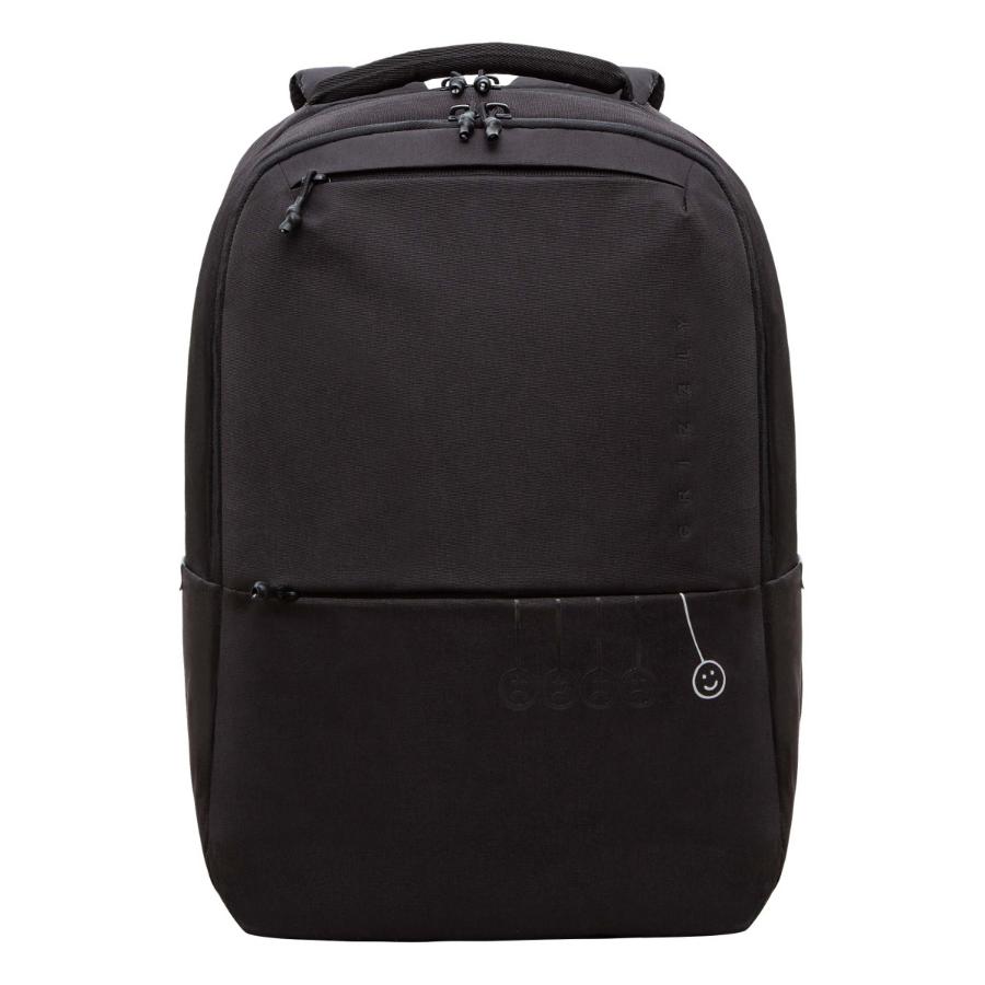 Рюкзак GRIZZLY "Смайл", с отделением для ноутбука, черный