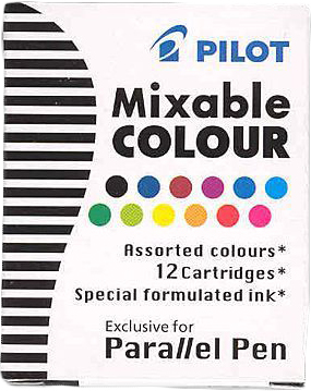 Набор цветных картриджей для перьевой ручки PILOT (12 шт)