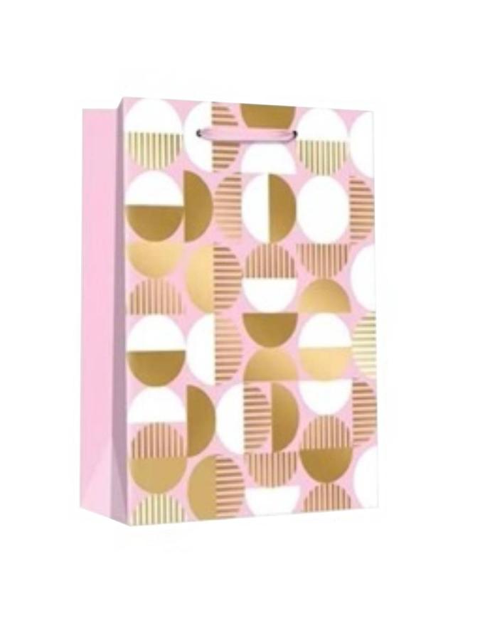 Пакет подарочный 18x23,5x8 см "Баухаус", розовый