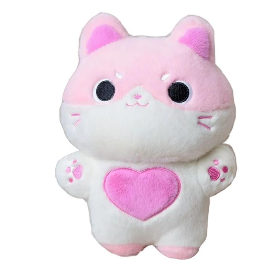 Игрушка мягкая "Кот", 30 см (розовое сердце)