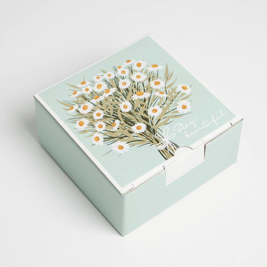 Коробка‒пенал «Ромашки», 15 × 15 × 7 см