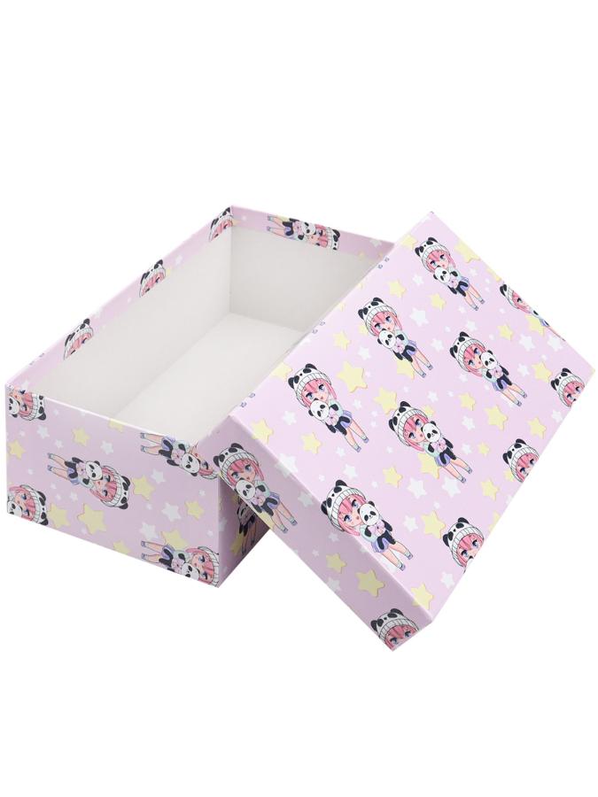 Подарочная коробка "Аниме девочка и панда", 19 х 13 х 8 см (10)
