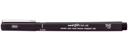 Линер UNI Pin черный, 0,05 мм