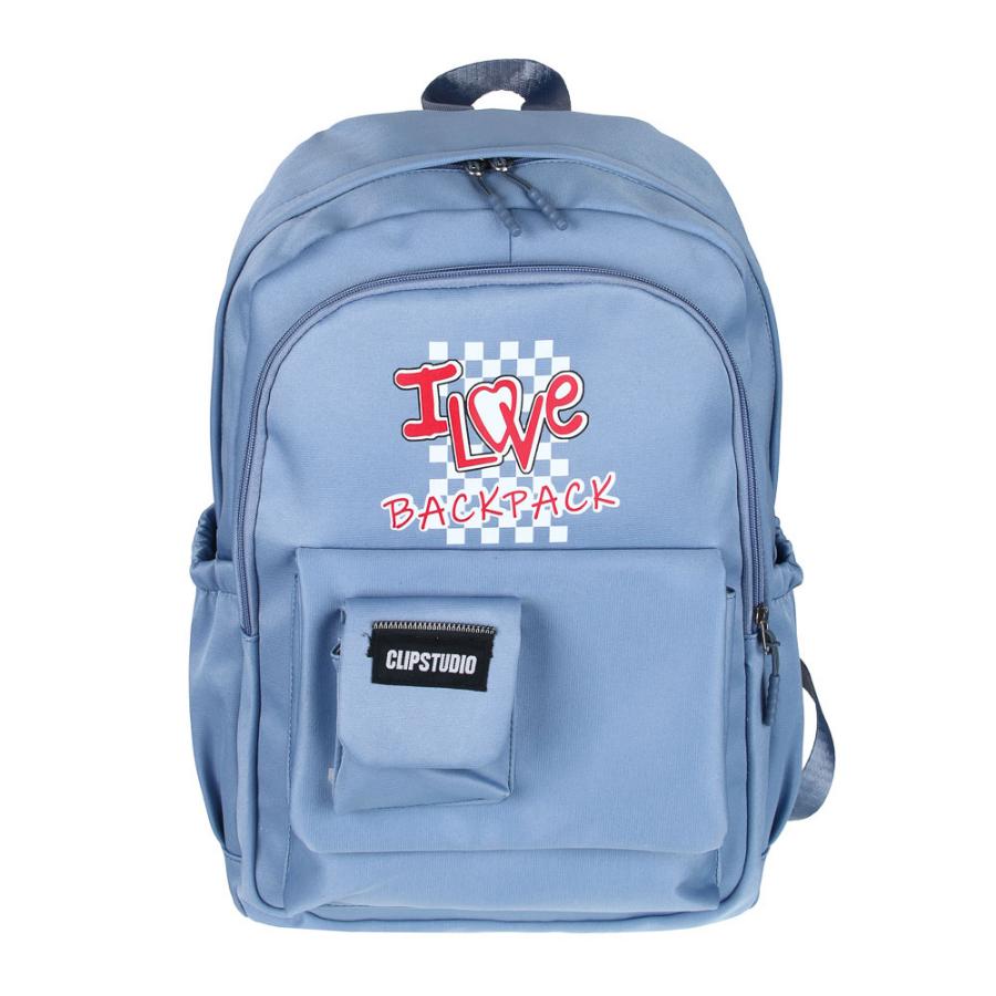 Рюкзак "I love backpack" 44х30х13,5 см синий