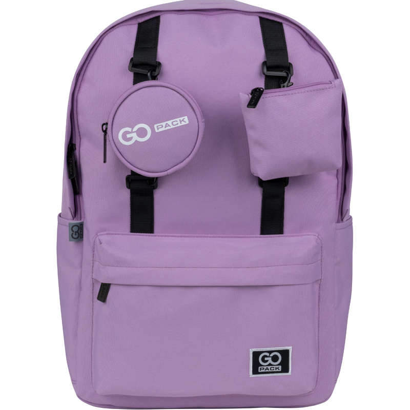 Рюкзак GoPack "Education Teens", фиолетовый, съемный кошелек