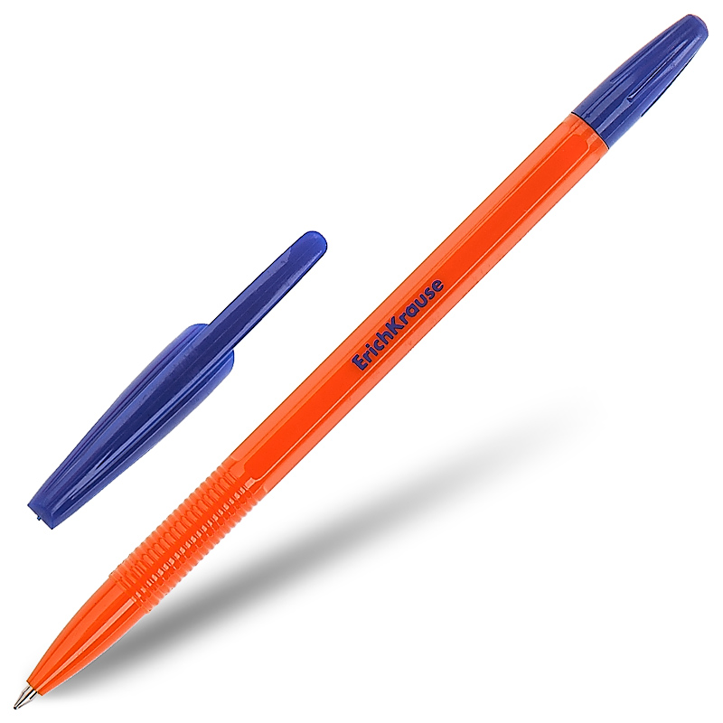 Ручка шариковая Erich Krause "R-301" Orange 0,7 мм, синяя