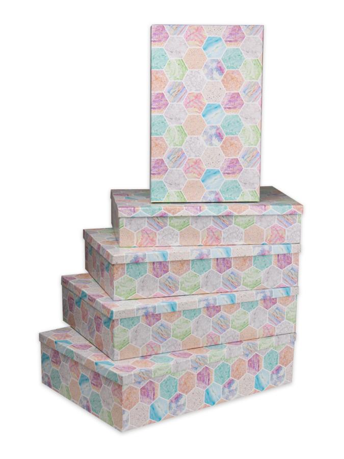 Подарочная коробка "Мраморная мозаика", 26 х 16 х 6 см (5)