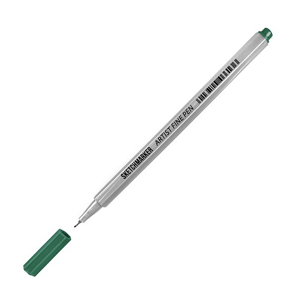 Ручка капиллярная SKETCHMARKER Artist fine pen, цвет зеленый лесной