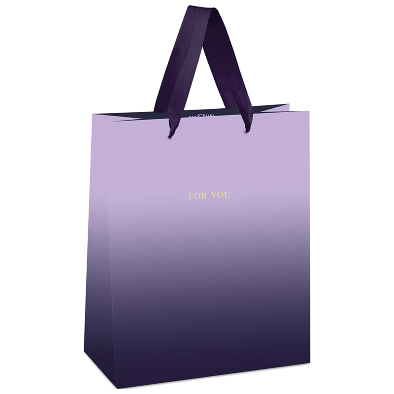 Пакет подарочный 11х14х6,5 см "Duotone. Purple gradient"