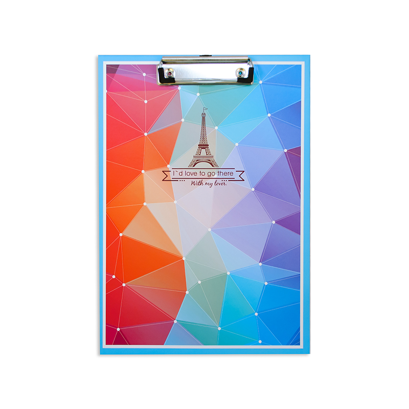 Планшет клип-борд А4 "Paris" картон, с верхним прижимом