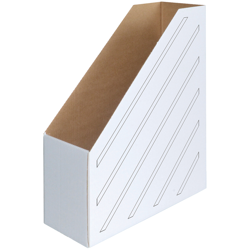 Стойка-уголок для бумаг Office Space, ширина 100 мм, картонная, белая