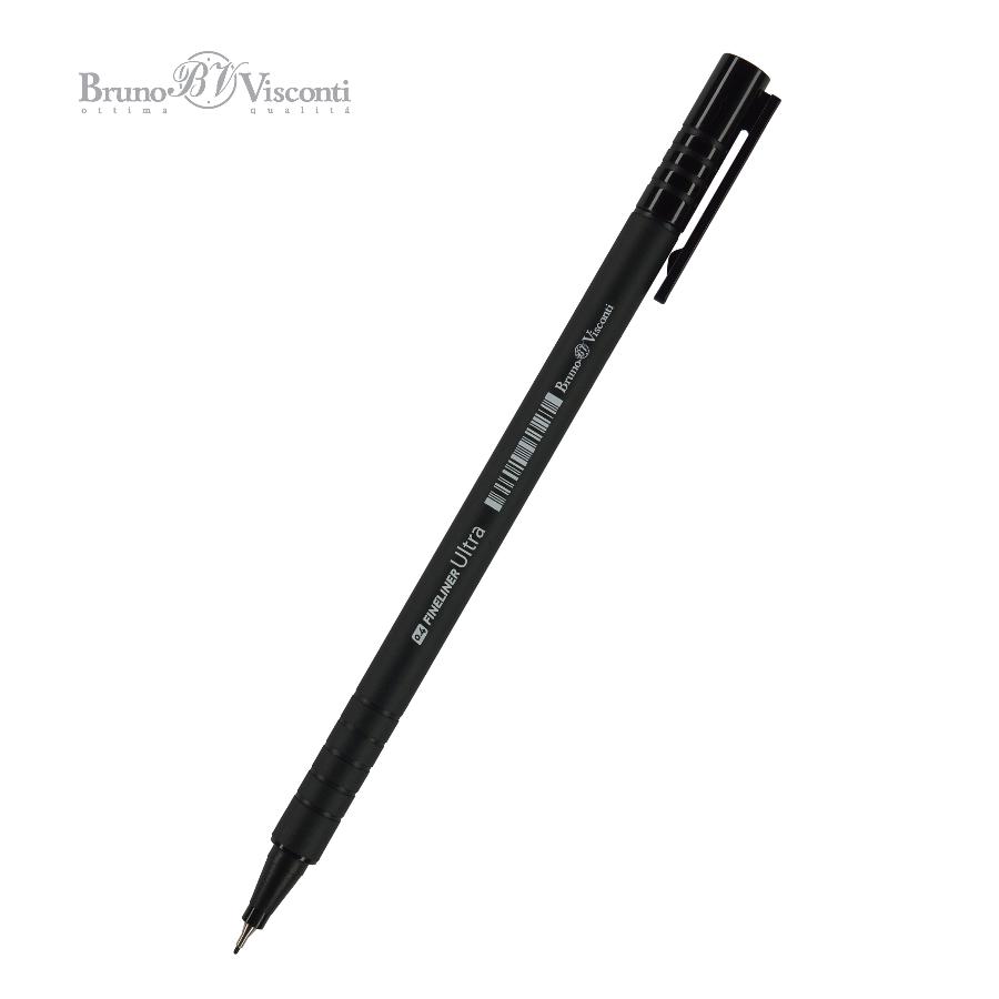 Ручка капиллярная Bruno Visconti "Fineliner Ultra" 0,4 мм, черная
