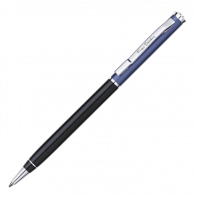 Ручка шариковая Pierre Cardin GAMME чёрно-синий корпус, латунь и металлик, отделка хром