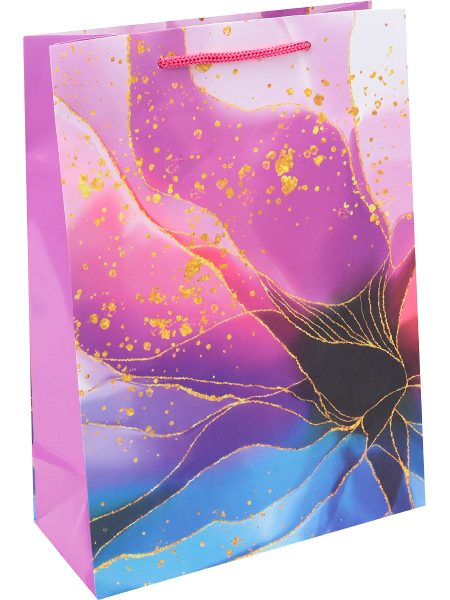 Пакет подарочный 26,4x32,7x8 см "Абстракция цветка"