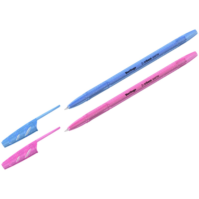 Ручка шариковая Berlingo "Tribase Sparkle" 0,7 мм, синяя