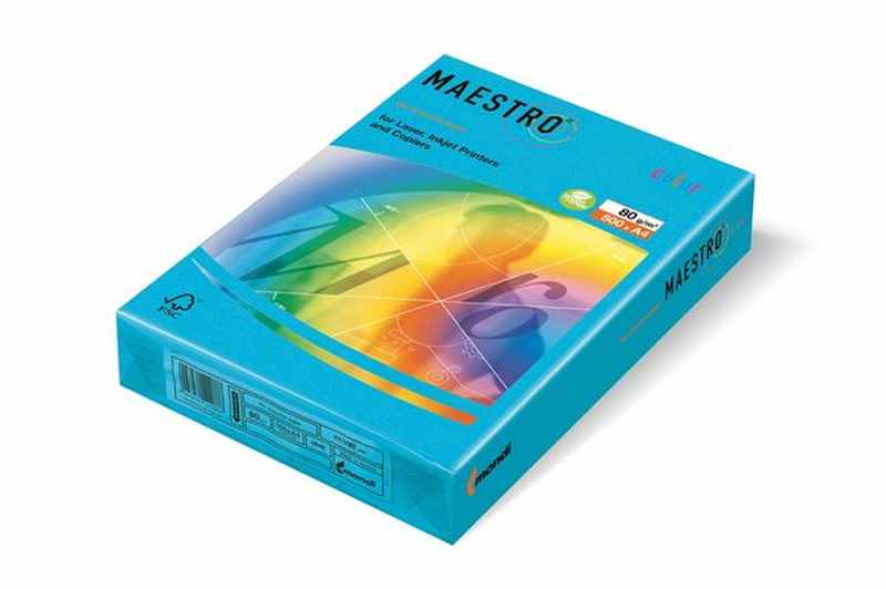 Бумага "Maestro Color INTENSIVE" А4,  80г/м, 500 л. светло-синий