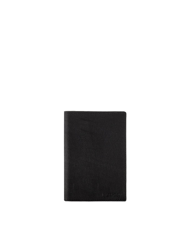 Обложка для паспорта "Estet" кожа, черная