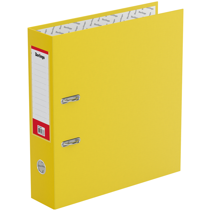 Папка-регистратор Berlingo ПВХ, 70 мм, желтая