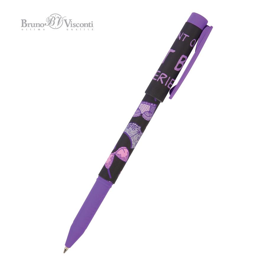 Ручка шариковая Bruno Visconti FreshWrite "Дамские штучки. Ажур"  0,7 мм, синяя 