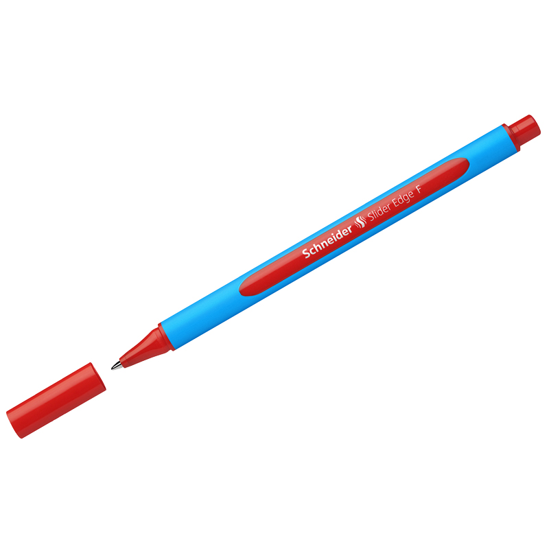 Ручка шариковая Schneider "Slider Edge F" трехгранная, 0,8мм, красная 