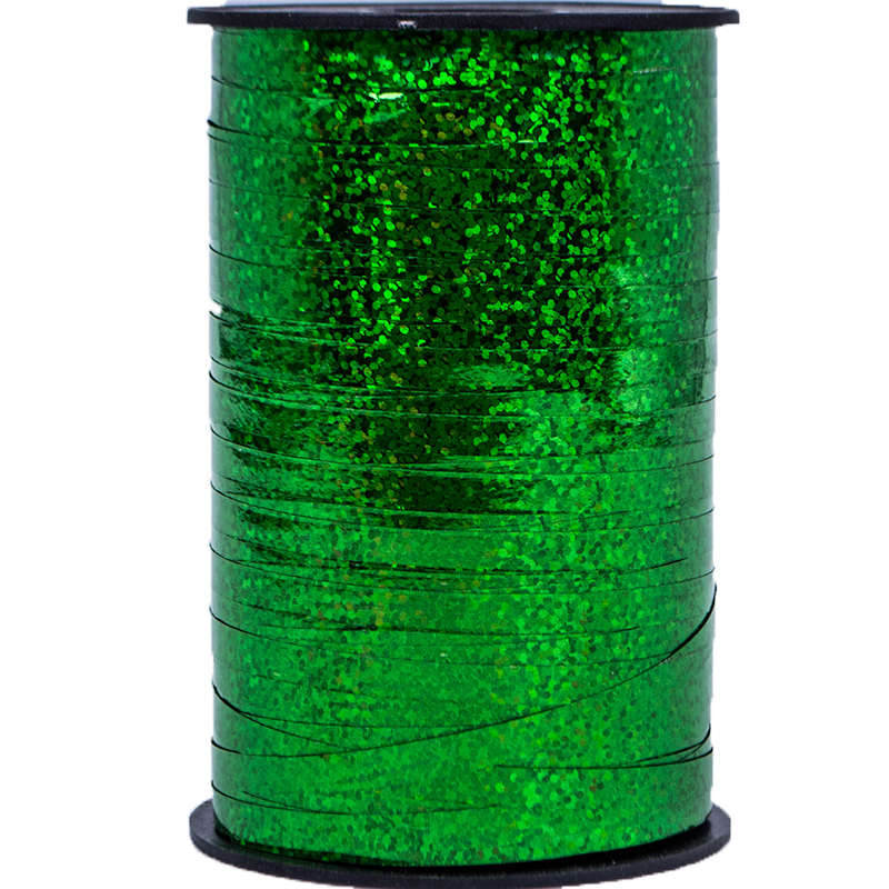 Лента декоративная "Зеленый голография" 0,5х250 м.