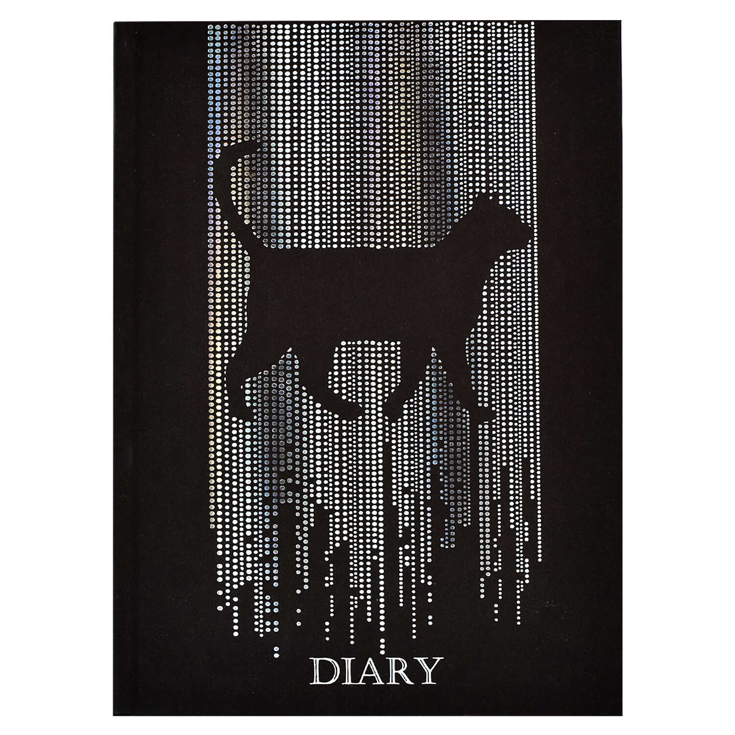 Ежедневник  А5 80л "Черная кошка", недатированный, 7БЦ, софт-тач
