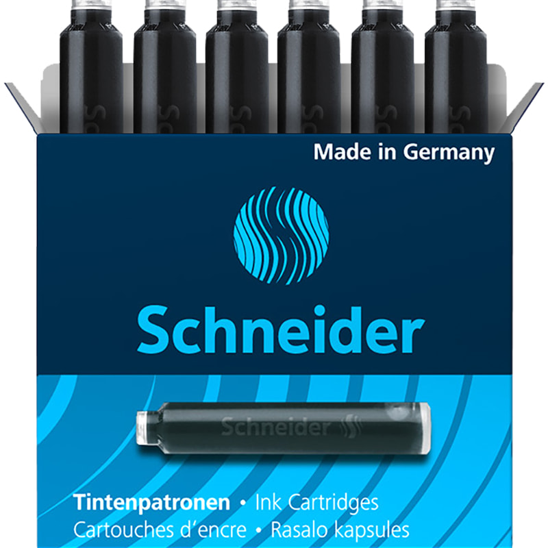 Картридж для перьевой ручки Schneider черный (1шт)