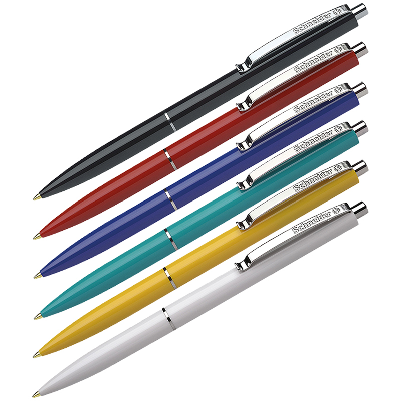 Ручка шариковая автоматическая Schneider "K15" 1 мм, синяя, ассорти