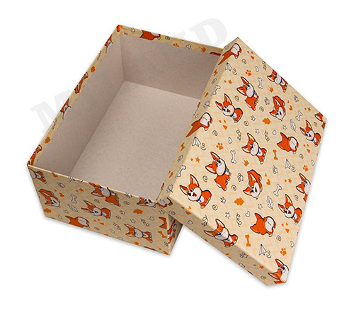 Подарочная коробка Корги 21х14х7,5 см