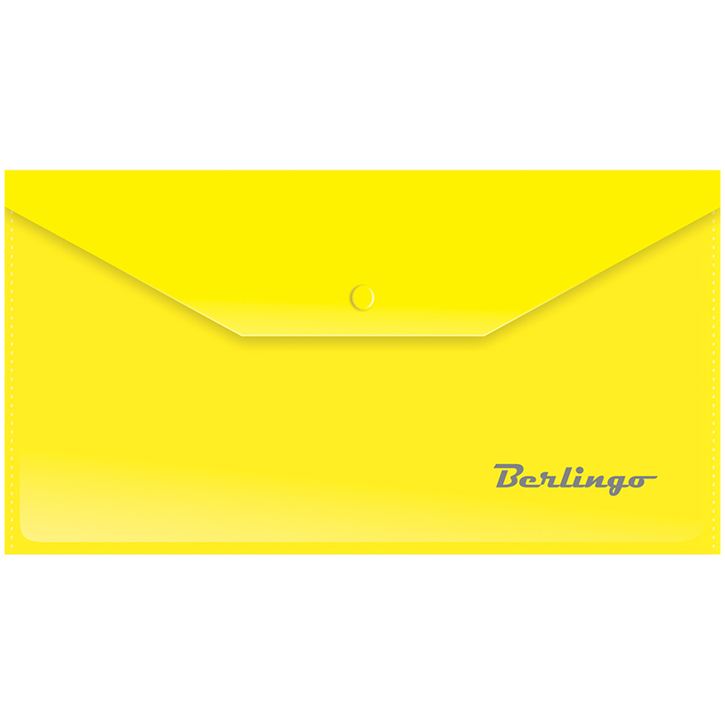 Папка-конверт на кнопке С6 Berlingo, 180 мкм. ассорти