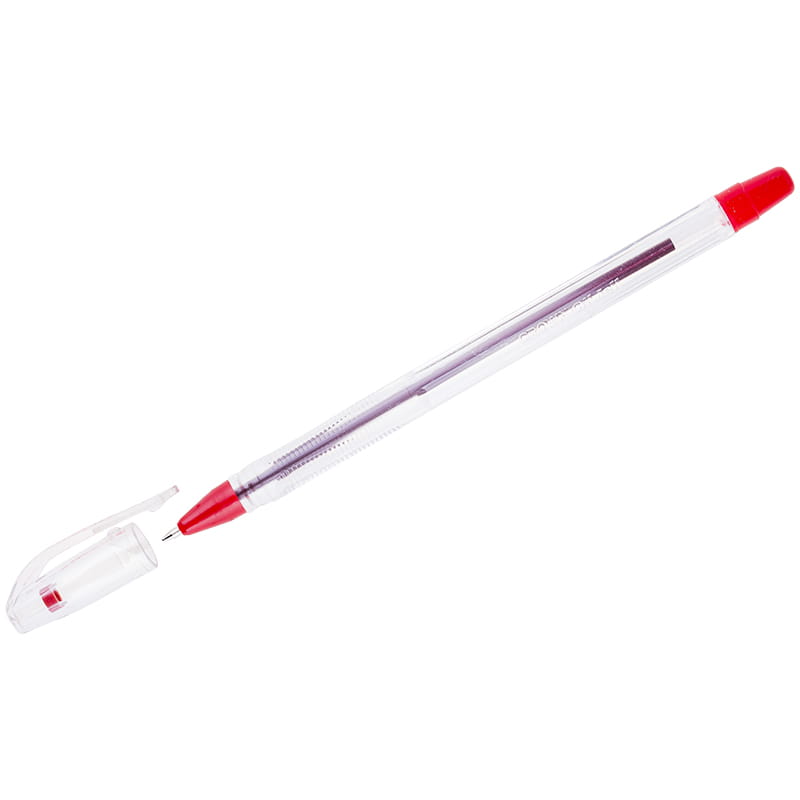 Ручка шариковая Crown 0,7 мм, красная