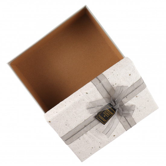 Подарочная коробка "Shine" серый, 14х20х8 см (3)